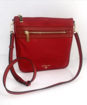 Michael Kors Crossbody Bag Gabardine Jet Set Light Berry Sorbet  Zip Nyl... - $69.29