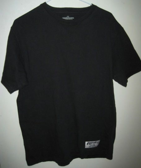 Primary image for Vintage 90s Men Fashion RUSSELL ATHLETIC cotton Performance BLACK Shirt Sz M