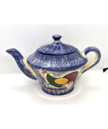 Dallas Family Warsaw, Ohio Made Splatterware Rooster Primitive Theme Teapot - $276.68 MXN