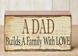 Dad wood Block sign - £13.36 GBP