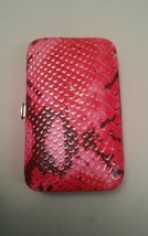 Grooming Kit Snake Skin Look Pink Clippers File Scissors  - £7.96 GBP