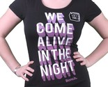 Bench UK Womens Black Nocturnal Glow in the Dark Come Alive at Night T-S... - $18.82