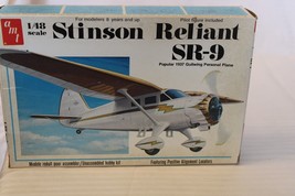1/48 Scale AMT, Stinson Reliant SR-9 Airplane Model Kit, #T639, BN Open Box - £39.50 GBP