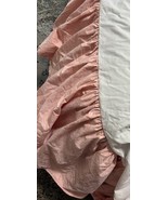 Ralph Lauren AVERY pink Damask FULL Bed Skirt 15&quot; Drop - $49.99