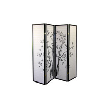4-Panel Room Divider - Bamboo - $163.20
