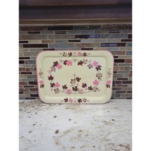 Cottagecore Serving Tray, Vintage Autumn Decor, Metal Lap TV, Fall Maple... - $19.00