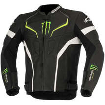 Monster Energy Motorbike Racing Leather Jacket Motogp Motorcycle Jacket - £111.28 GBP