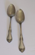 Set 2 Oneida Stainless Steel All American Briarwood Soup Cereal Spoons - $12.82