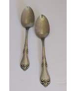 Set 2 Oneida Stainless Steel All American Briarwood Soup Cereal Spoons - £10.05 GBP