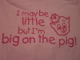 NWT PIGGLY WIGGLY &quot;I may be little but I&#39;m big on the pig&quot; Girls 6M Pink... - £7.12 GBP