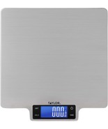 Silver 22Lb Ultra-Precise Digital Household Kitchen Scale From Taylor Pr... - £25.34 GBP
