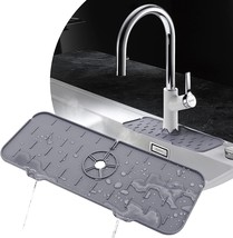 Kitchen Protector Faucet Absorbent Mat Sink Splash Catcher Guard Soft Silicone - £10.11 GBP