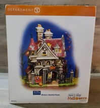 Dept 56 Halloween Disney Showcase Mickey&#39;s Haunted House No Light box  - £184.60 GBP