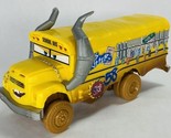 5” Disney Pixar Cars Crazy 8 Crashers Miss Fritter School Bus Mattel 2015 - $18.99
