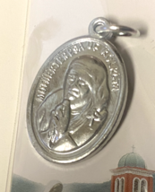 Saint Mother Teresa Silver Tone Medal, New From Japan #Gftshp-2 - $4.18 CAD