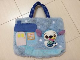 Disney shopping tote bag Stitch, Scrump Winter House of love. soft touch... - $45.00