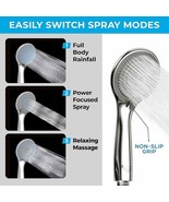 High Pressure 3-Function Handheld Shower Head Set Luxury Polished Chrome... - €24,07 EUR
