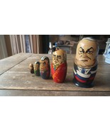 Genuine Vintage 6.5&quot; Russian Leaders Dictators Nesting Dolls - £54.49 GBP
