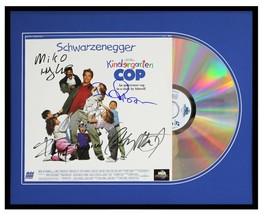 Kindergarten Cop Cast Signed Framed 16x20 ORIGINAL Laser Disc Display Arnold - £474.80 GBP
