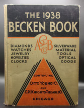 1938 BECKEN BOOK Hardcover Catalog Silverware Purse Diamonds Jewelry Tools Clock - £53.82 GBP