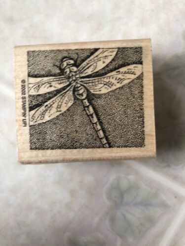 Intricate Dragonfly Bug Insect Stamping Up 2002 Wood Rubber Stamp - $13.97