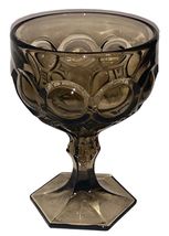 Vintage Fostoria Taupe Moonstone 5&quot; Wine Goblet Glass Stem - $13.36 CAD
