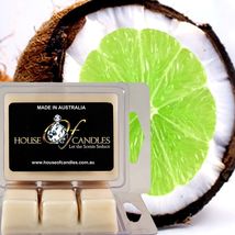 Tahitian Coconut Lime Eco Soy Wax Candle Wax Melts Clam Packs Hand Poured Vegan - £11.01 GBP+