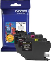 Brother Printer LC30173PK High Yield XL 3 Pack Ink Cartridges- 1 Ea: Cyan/Magent - $56.65