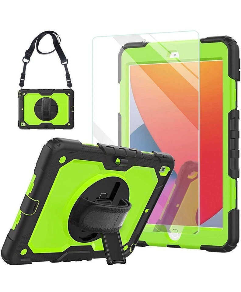 iPad 7th Generation Case 2020 10.2 Inch with Tempered Glass Screen Prote... - $21.72