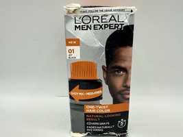 L&#39;Oreal Men Expert One-Twist Hair Color 01 Jet Black Unused (Damaged Box) - £6.93 GBP