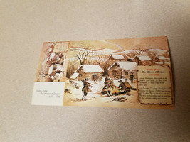 Vintage &quot;Valley Forge The Winter of Despair 1776-1778&quot; Postcard - £9.50 GBP