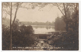 Old Oaken Bucket  Pond Scituate Massachusetts Real Photo RPPC postcard - $7.43