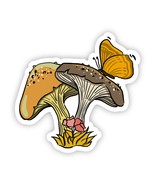 Floral Mushrooms with Butterfly Sticker - €3,42 EUR