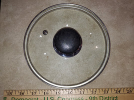 23BB03 GLASS LID, FOR 7-1/8&quot; ID PAN, VERY GOOD CONDITION - £4.67 GBP