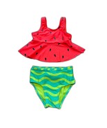 Cat &amp; Jack Toddler Watermelon 2-Piece Bathing Suit 3T - £9.34 GBP