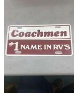 Vintage LICENSE PLATE  Coachmen #1 Name In RVs Dealer Rare Motorhome - $40.67 CAD