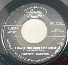 Ernestine Anderson I Can Dream / Heard You Cried Last Night 45 Soul Viny... - $11.88