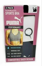 Puma Women&#39;s Sports Bra 2 Pack Seamless Removable Cups - £27.40 GBP+