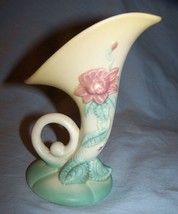 Vintage Hull Pottery 1949-50 Matte Woodland Small Cornucopia Vase Lot 12-W2 - £40.82 GBP