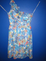 Tahari Arthur S. Levine Summer Blossom Art Prints Women’s one shoulder dress 6 - £50.30 GBP