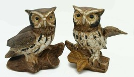 Vintage Homco Owl Birds Home Interior Figurine Pair #1114 - $19.59