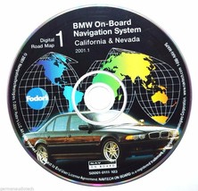 BMW NAVIGATION SYSTEM CD DIGITAL ROAD MAP CALIFORNIA NEVADA DISC 1 2001.... - $49.45