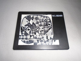 MC Escher Sliding Tile Finger Puzzle Fishes &amp; Scales 1959 Pussycat 1990 ... - $14.85