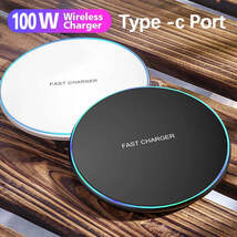 100W Fast Wireless Charger Pad for iPhone 15 14 13 12 11 Pro Max Samsung... - $5.86+