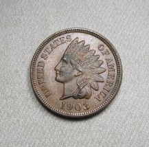 1903 Indian Cent CH UNC Brown AM303 - £46.68 GBP