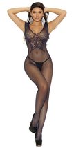 Sexy Call Me Up Butterfly Fishnet Bodystocking - Midnight Blue - One Size - £22.85 GBP