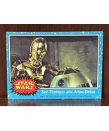 1977 Star Wars #2 See-Threepio &amp; Artoo Detoo! Topps Trading Card ~ NM - $265.62 MXN