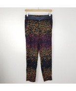 Jessica Simpson | Tiny Floral Print Joggers Vegan Leather Waistband, siz... - £13.86 GBP