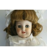 Vintage Bisque/Porcelain Jointed Doll Big Blue Eyes, Big Smile 16&quot; - £274.90 GBP