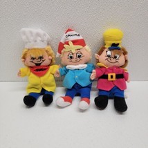 Vintage 1997 Kelloggs Snap Crackle Pop Plush Dolls Breakfast Cereal Toy Dolls - $18.65